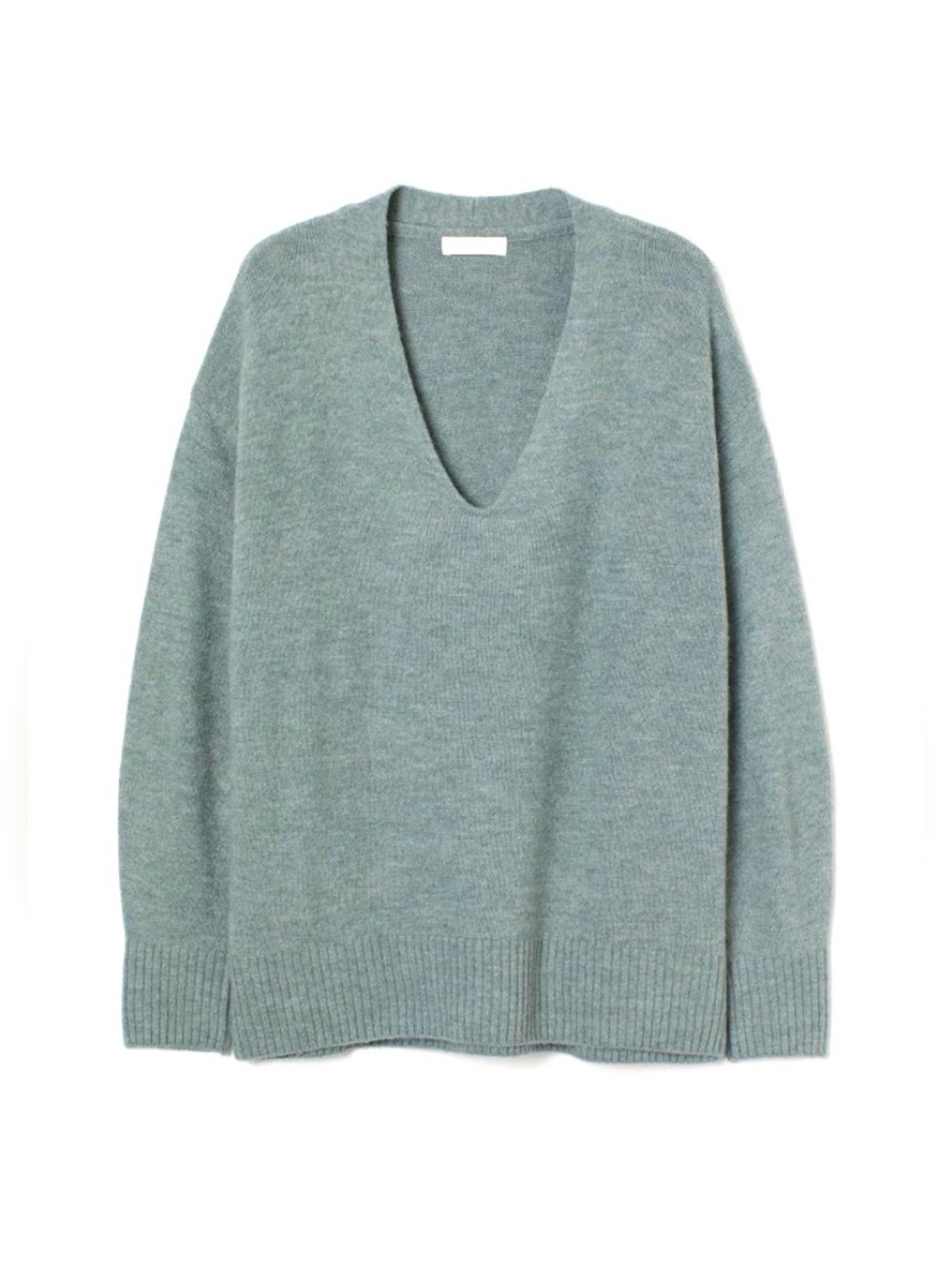 H&M V-Neck Sweater in Sage Green